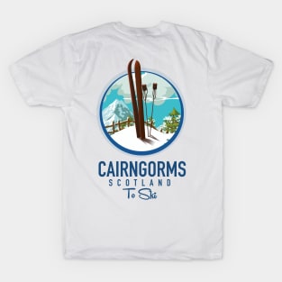 Cairngorms scotland to ski logo T-Shirt